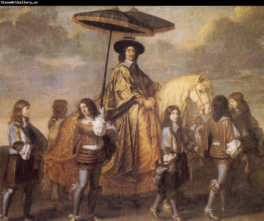 LE BRUN, Charles Chancellor Seguier at the Entry of Louis XIV into Paris in 1660